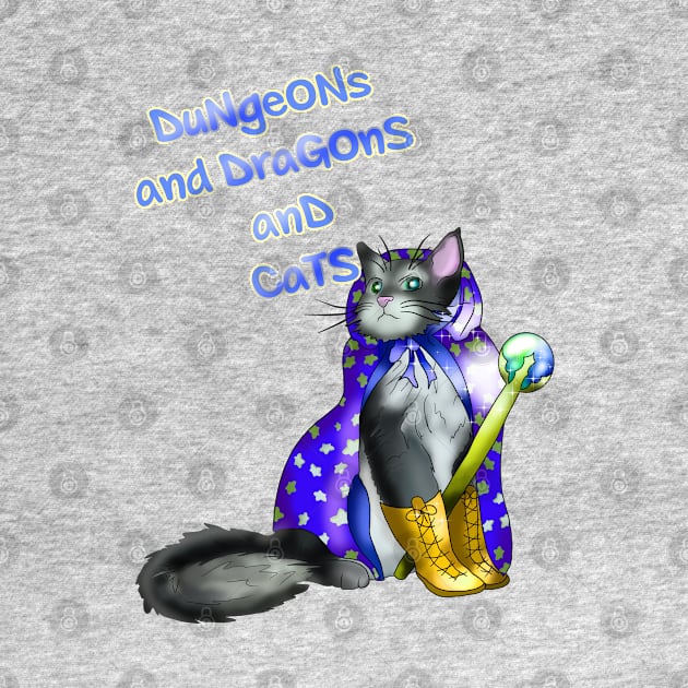 Pretty kitty dungeons and dragons and cats by cuisinecat